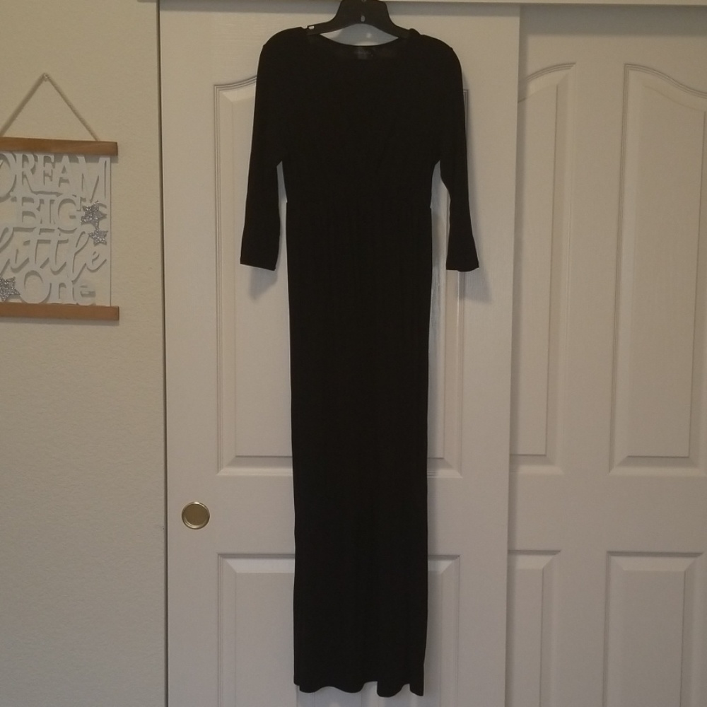 Floor length maternity dress